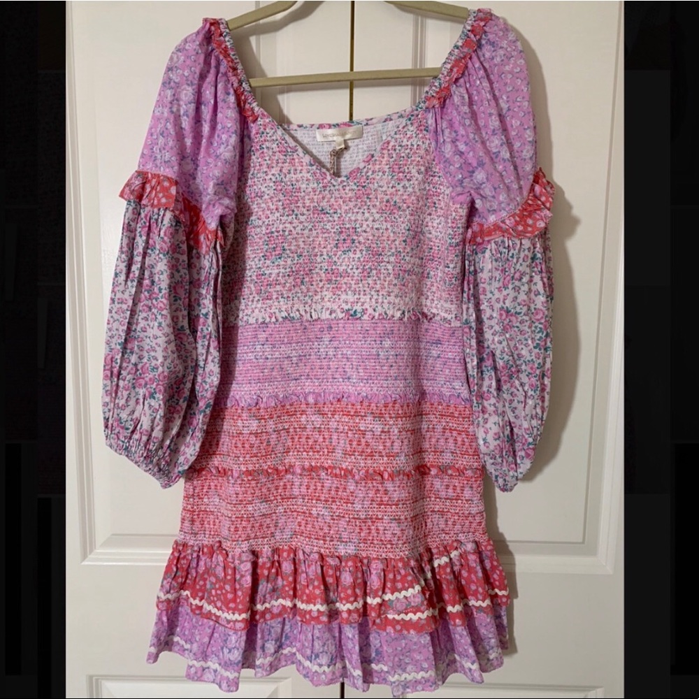 LOVESHACKFANCY PINK MINI DRESS-NEW!!!